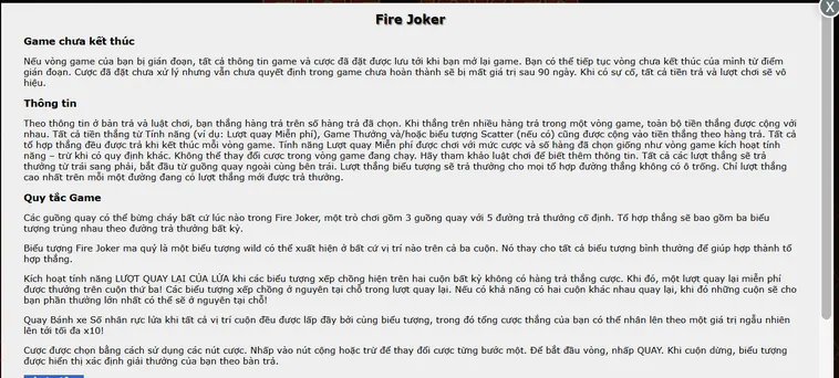 Slot Game Fire Joker Tại BomWin Thiên Đường Quay Hũ Đầy Màu Sắc