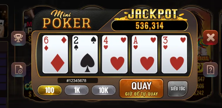 Slot Game Mini Poker Tại BomWin Trò Chơi Trí Tuệ Đầy Kịch Tính