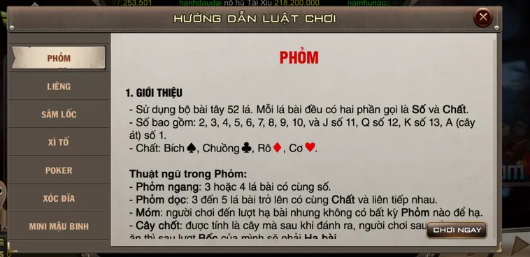 Phỏm Tại BomWin Đỉnh Cao Trò Chơi Bài Đấu Trí Với Những Ván Cược Hồi Hộp