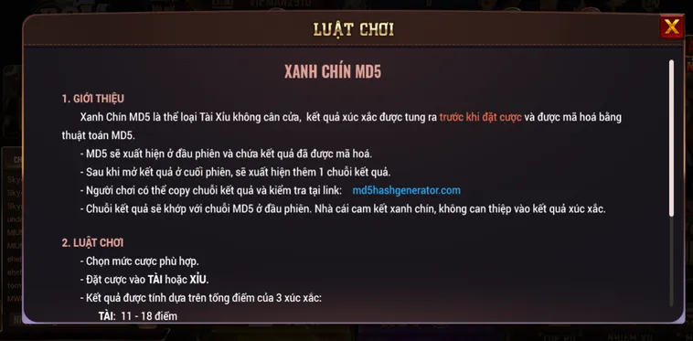 Tài Xỉu MD5 Tại BomWin Đỉnh Cao Sự Công Bằng Và Minh Bạch Tuyệt Đối